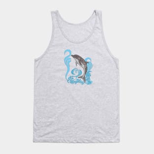 Dolphin Splashing Tank Top